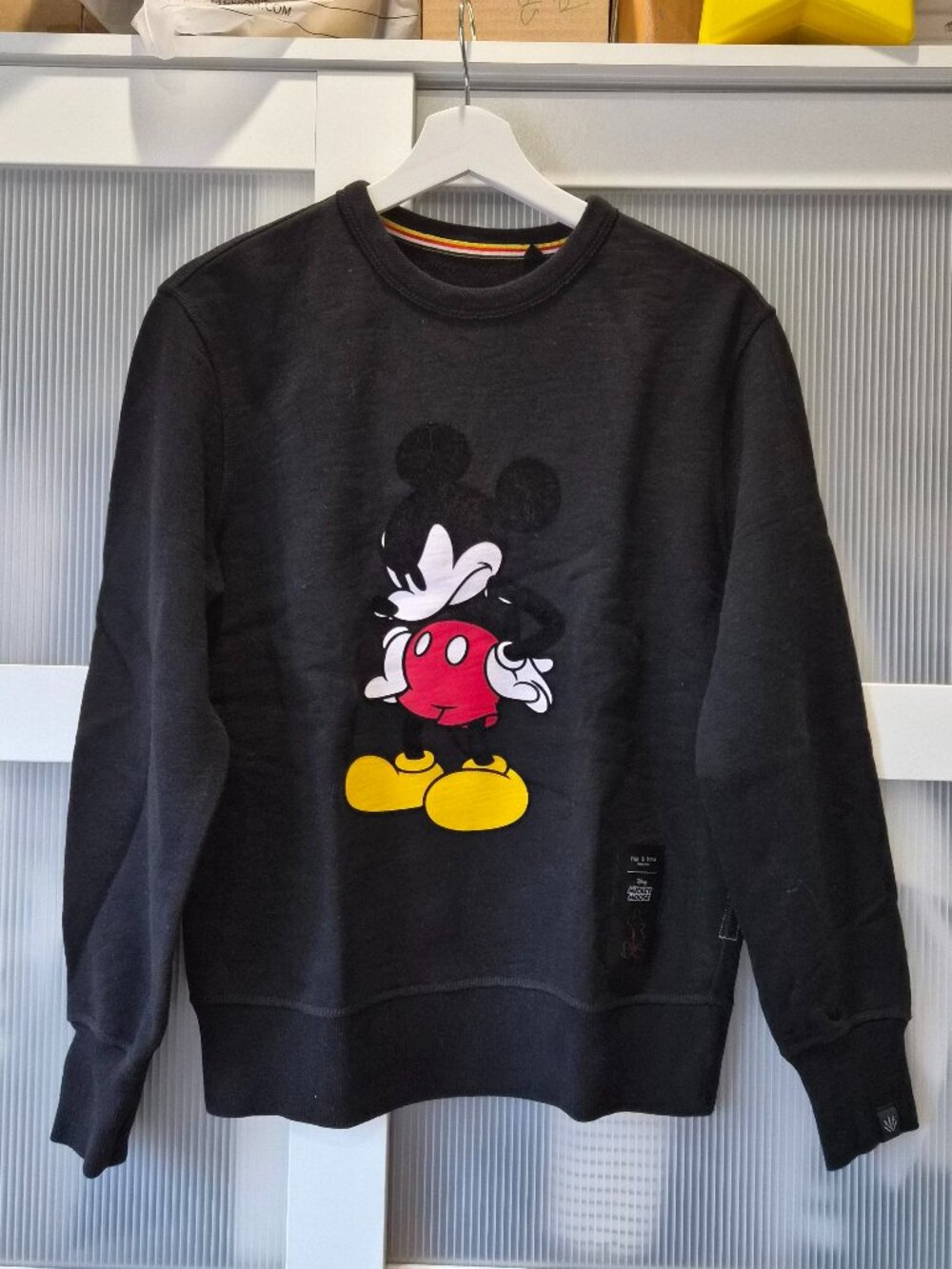 Rag & Bone X Disney Mickey Mouse Crew Neck Sweater Black XS